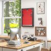 HOMCOM Sports Jersey Display Case 235x315 UV Protection Frame Wall Mount Brown