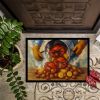 Hot Boiled Crabs Doormat Front Door Mat Indoor Outdoor Rugs for Entryway, Non Slip Washable Low Pile, 24H X 36W