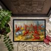 Crawfish Gone Wild Doormat Front Door Mat Indoor Outdoor Rugs for Entryway, Non Slip Washable Low Pile, 24H X 36W