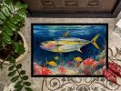 NEW Yellowfin Tuna Doormat Front Door Mat Indoor Outdoor Rugs for Entryway, Non Slip Washable Low Pile, 18H X 27W