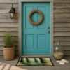 Crabs under the pier Doormat Front Door Mat Indoor Outdoor Rugs for Entryway, Non Slip Washable Low Pile, 24H X 36W